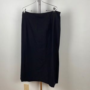 Black 100% wool skirt
